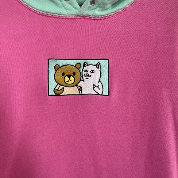 Teddy Fresh Rip and Dip color block unisex hoodie - Picture 5 of 9